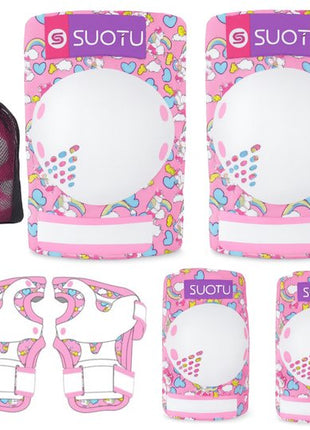 Kinder Val Bescherming set Unicorn Maat M