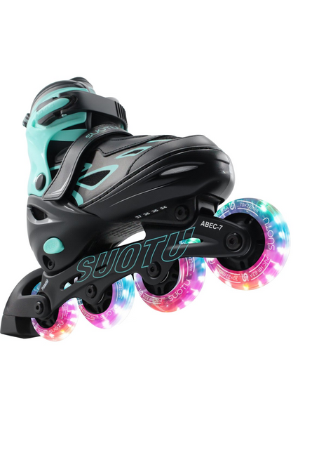 Suotu Kinder Skeelers zwart/groen