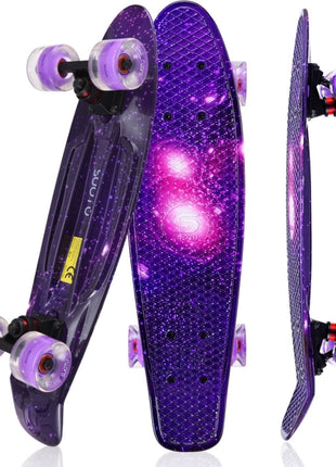 Suotu Short Skateboard Galaxy Paars