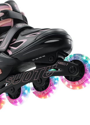 Suotu Kinder Skeelers Roze/Zwart