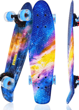 Suotu Short Skateboard Galaxy Blauw