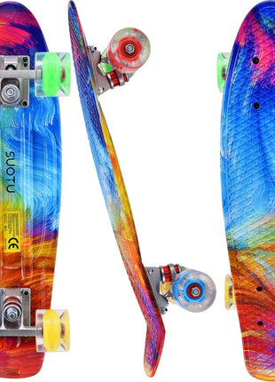 Suotu Short Skateboard Rainbow